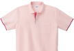 鹿の子レイヤードポロシャツのカラー651（ピンク×ホットピンク）