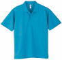 ドライインターロックポロシャツのカラー034（ターコイズブルー）