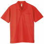 ドライメッシュポロシャツのカラー010（レッド）
